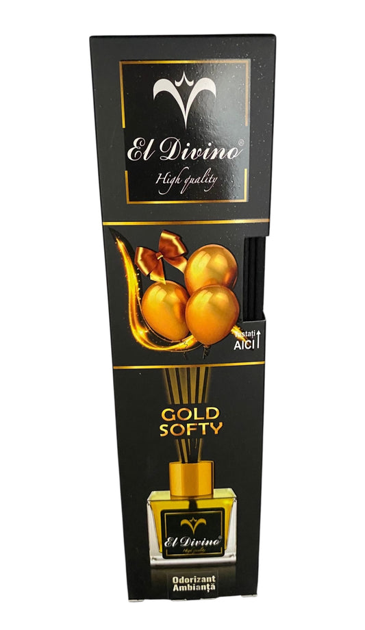 Odorizant Ambianta cu bețișoare Gold Softy 100ml
